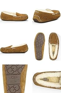 【新品未使用】UGG アンスレー　チェスナット24㎝ 未使用級】UGG アグ アンスレー モカシン スリッポン チェス